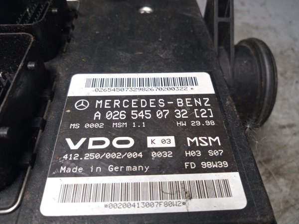 Motorsteuergerät LMM Luftmassenmesser LU Saugmodul Mercedes A-Klasse W168 A0265450732 A1661402300
